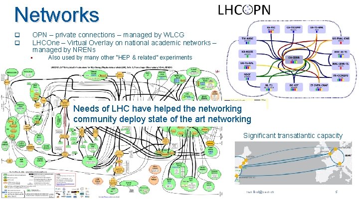 Networks q q OPN – private connections – managed by WLCG LHCOne – Virtual