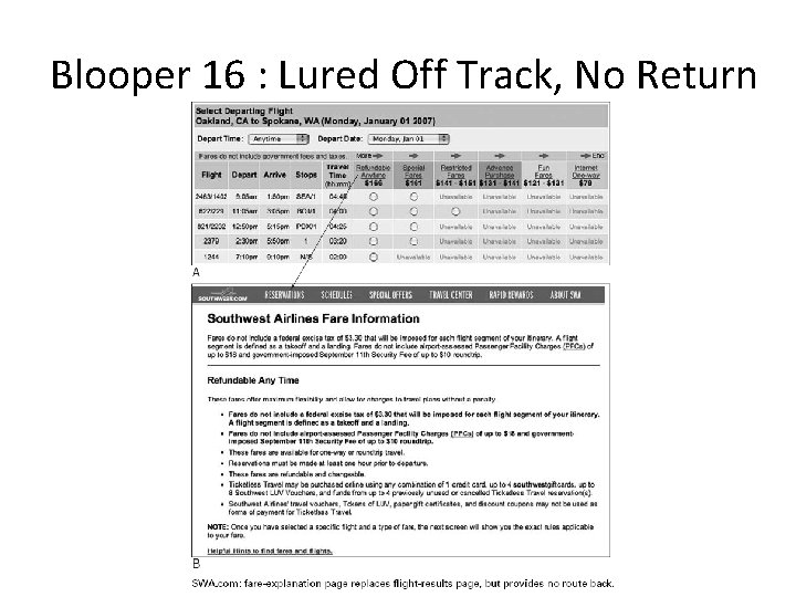 Blooper 16 : Lured Off Track, No Return 
