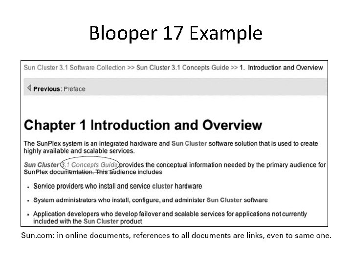 Blooper 17 Example 