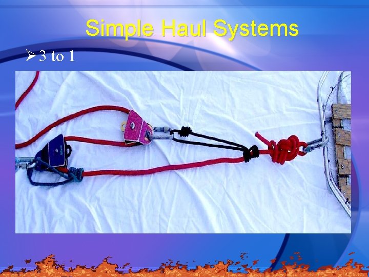 Simple Haul Systems Ø 3 to 1 