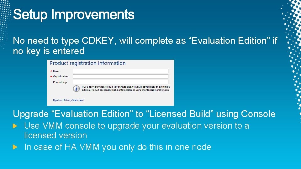 No need to type CDKEY, will complete as “Evaluation Edition” if no key is