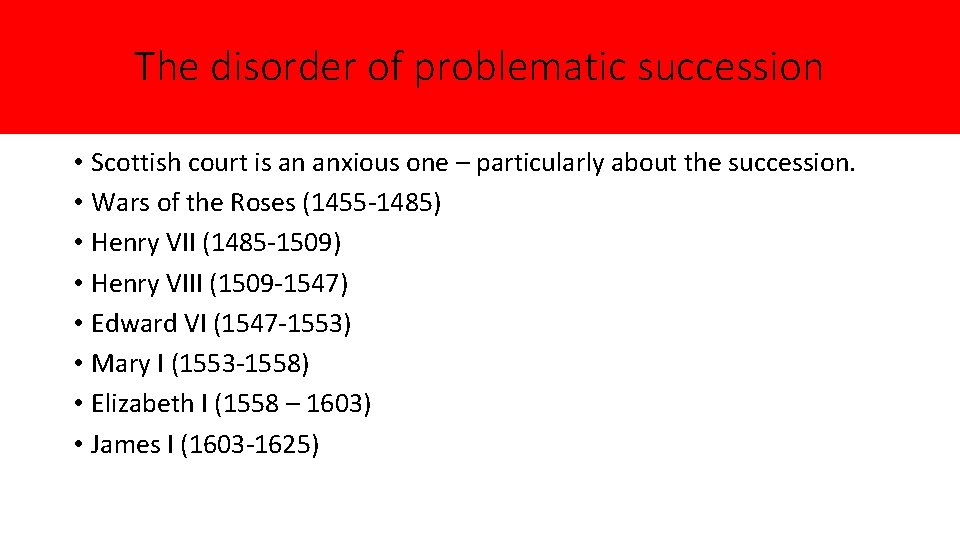 The disorder of problematic succession • Scottish court is an anxious one – particularly