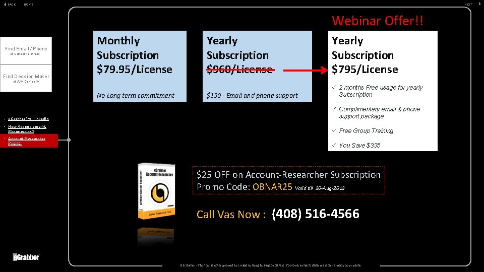 BACK HOME NEXT Webinar Offer!! Find Email / Phone of Linked. In / others. BACK HOME NEXT Webinar Offer!! Find Email / Phone of Linked. In / others.