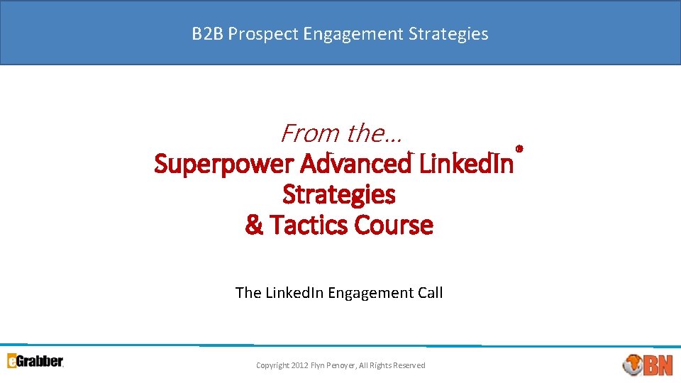 B 2 B Prospect Engagement Strategies From the… Superpower Advanced Linked. In Strategies &