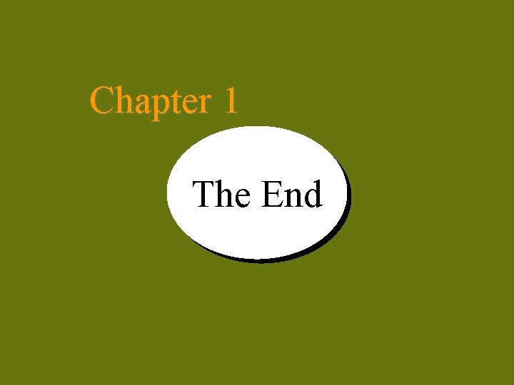 Chapter 1 The End 