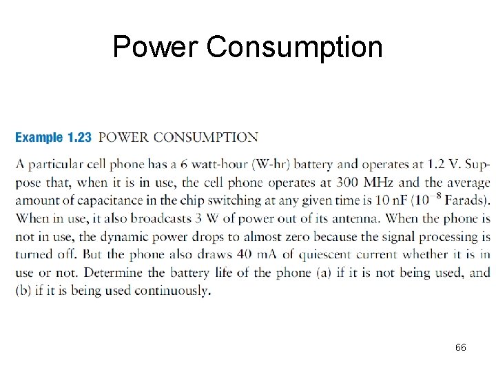 Power Consumption 66 