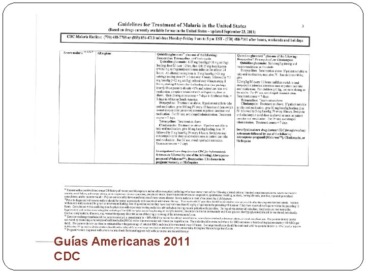 Guías Americanas 2011 CDC 