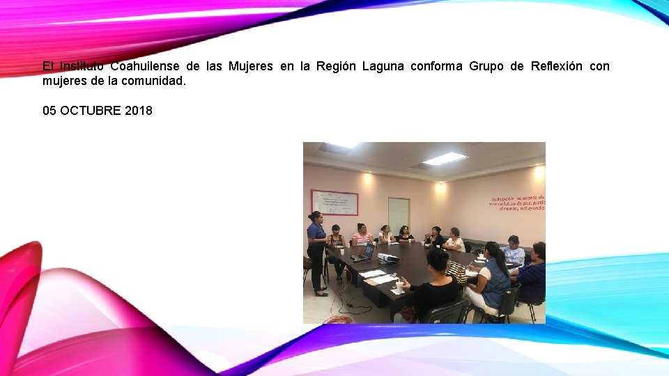 El Instituto Coahuilense de las Mujeres en la Región Laguna conforma Grupo de Reflexión