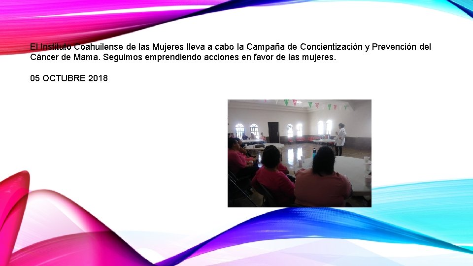 El Instituto Coahuilense de las Mujeres lleva a cabo la Campaña de Concientización y