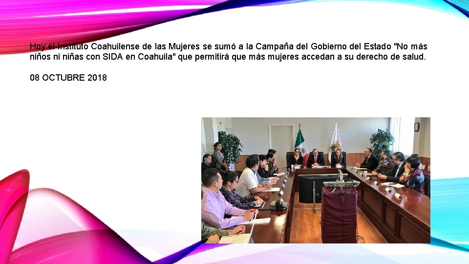 Hoy el Instituto Coahuilense de las Mujeres se sumó a la Campaña del Gobierno