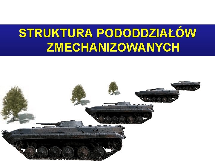 STRUKTURA PODODDZIAŁÓW ZMECHANIZOWANYCH 