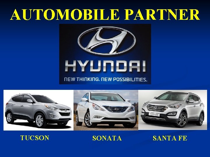 AUTOMOBILE PARTNER TUCSON SONATA SANTA FE 