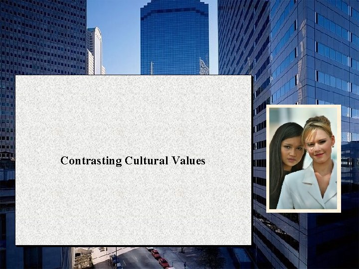 Contrasting Cultural Values 