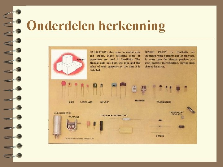 Onderdelen herkenning 