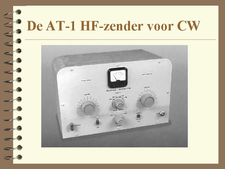 De AT-1 HF-zender voor CW 