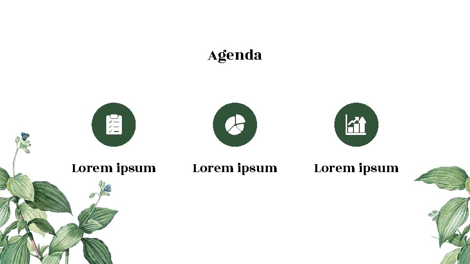 Agenda Lorem ipsum 