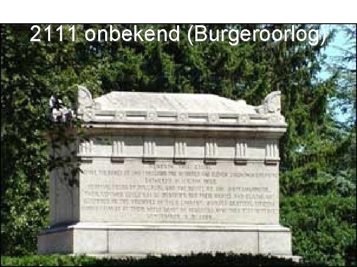 2111 onbekend (Burgeroorlog) 