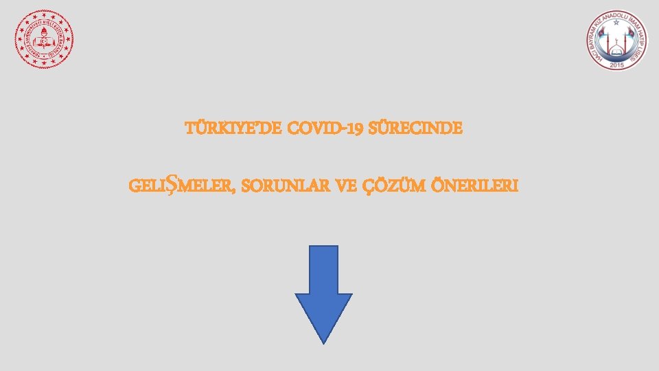 TÜRKIYE’DE COVID-19 SÜRECINDE GELIŞMELER, SORUNLAR VE ÇÖZÜM ÖNERILERI 