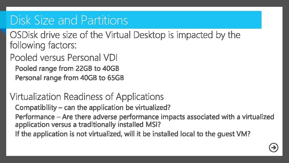 Disk Size and Partitions 