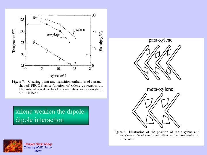 xilene weaken the dipole interaction Complex Fluids Group University of São Paulo, Brazil 