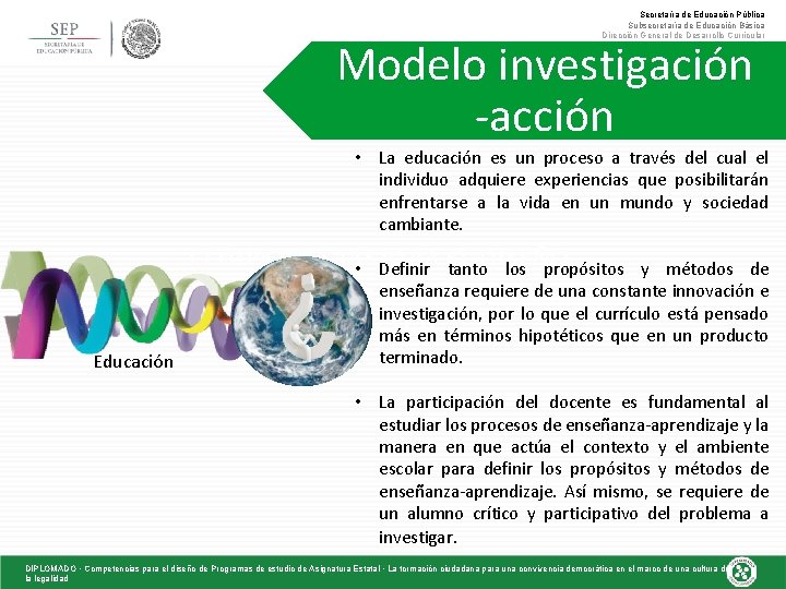 Secretaría de Educación Pública Subsecretaría de Educación Básica Dirección General de Desarrollo Curricular Modelo