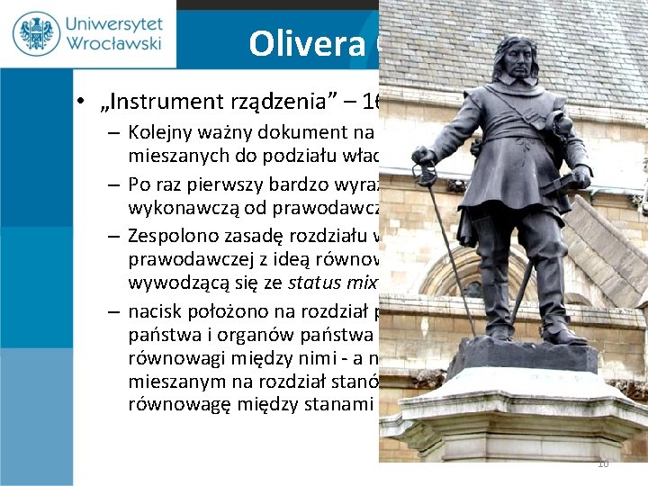 Olivera Cromwella • „Instrument rządzenia” – 1653 r. – Kolejny ważny dokument na drodze