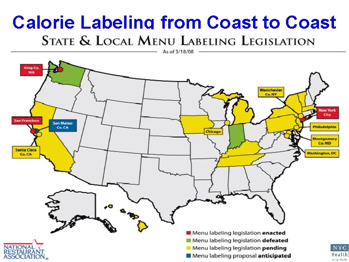 Calorie Labeling from Coast to Coast 