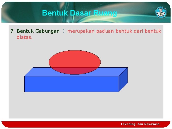 Bentuk Dasar Ruang 7. Bentuk Gabungan diatas. : merupakan paduan bentuk dari bentuk Teknologi