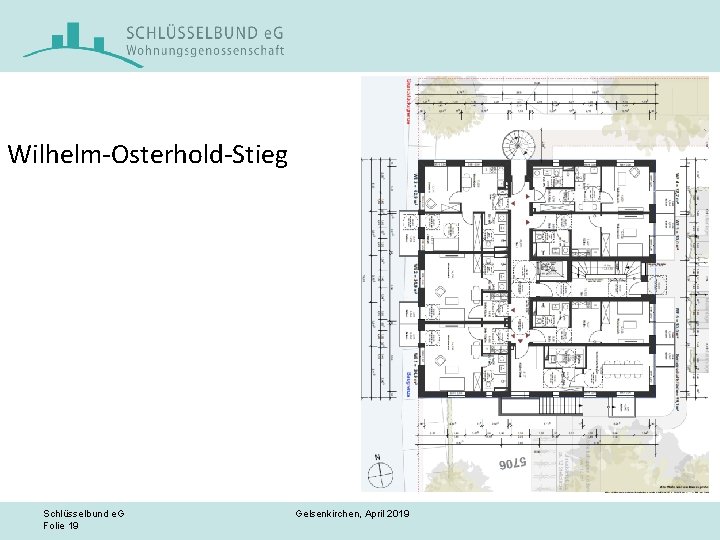 Wilhelm-Osterhold-Stieg Schlüsselbund e. G Folie 19 Gelsenkirchen, April 2019 