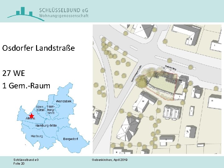 Osdorfer Landstraße 27 WE 1 Gem. -Raum Schlüsselbund e. G Folie 20 Gelsenkirchen, April