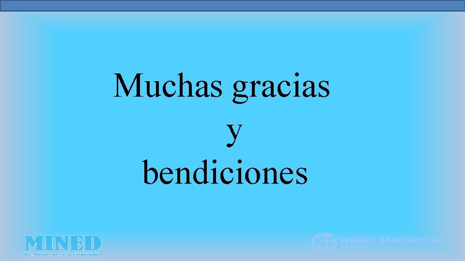 Muchas gracias y bendiciones 