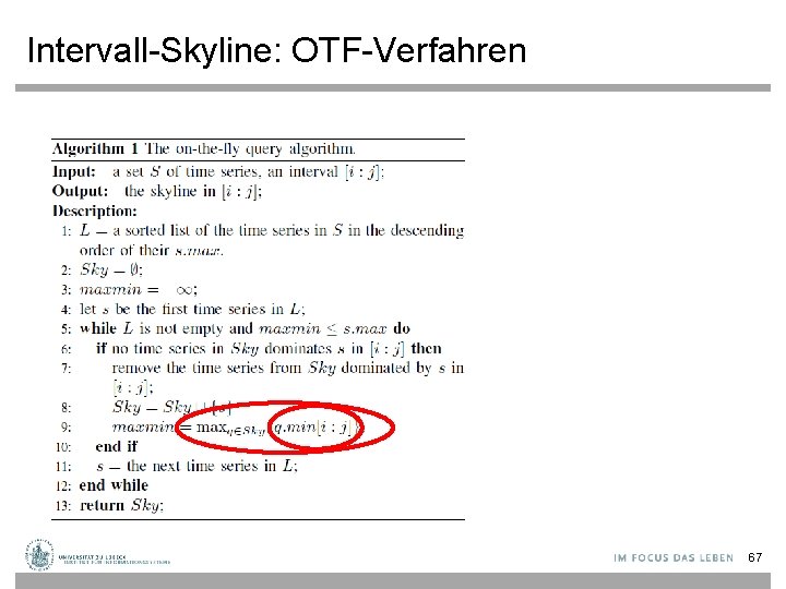 Intervall-Skyline: OTF-Verfahren 67 