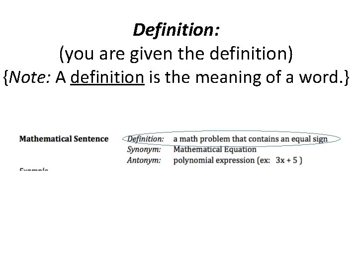 Vocabulary Cards A new way of looking at