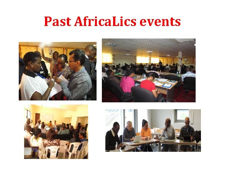 Past Africa. Lics events 12 