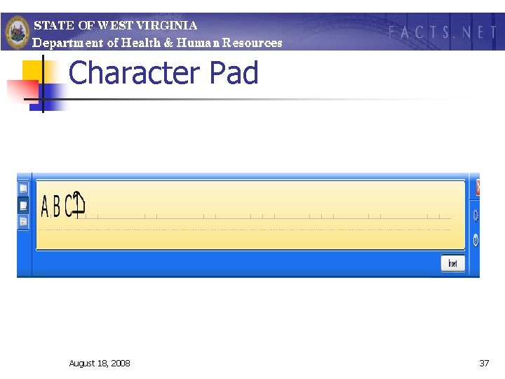 Character Pad August 18, 2008 37 