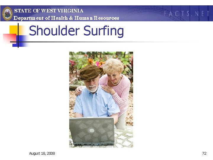 Shoulder Surfing August 18, 2008 72 