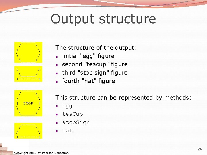 Output structure ______ /   / ______/ +----+ The structure of the output: Output structure ______ /   / ______/ +----+ The structure of the output:
