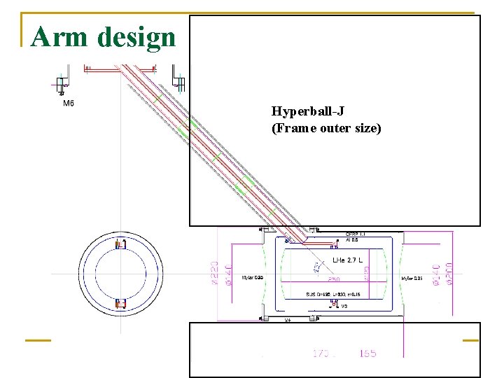 Arm design Hyperball-J (Frame outer size) 