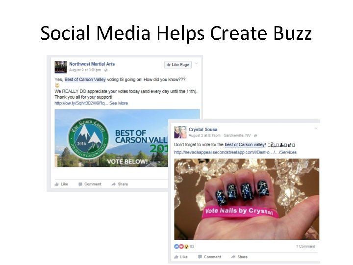 Social Media Helps Create Buzz 