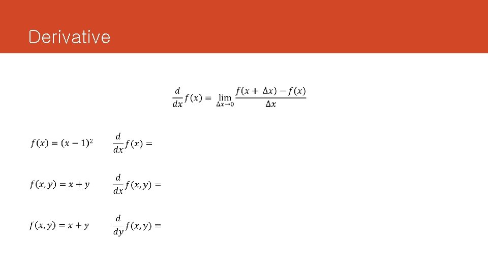 Derivative 