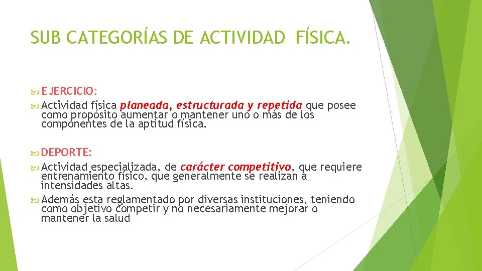 CONCEPTOS BSICOS ACTIVIDAD FSICA Y SALUD PROFESOR PATRICIO