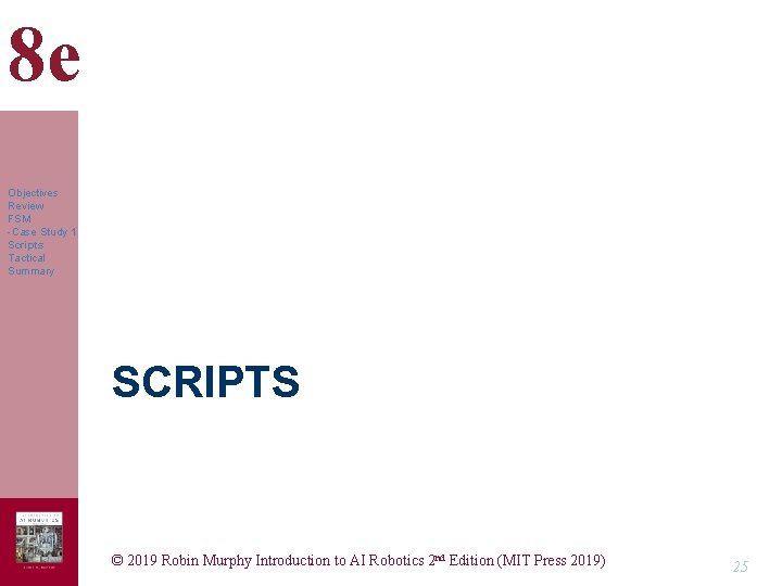 8 e Objectives Review FSM -Case Study 1 Scripts Tactical Summary SCRIPTS © 2019 8 e Objectives Review FSM -Case Study 1 Scripts Tactical Summary SCRIPTS © 2019