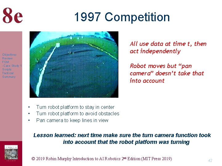 8 e 1997 Competition All use data at time t, then act independently Objectives 8 e 1997 Competition All use data at time t, then act independently Objectives