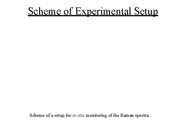 Scheme of Experimental Setup Scheme of a setup for in-situ monitoring of the Raman