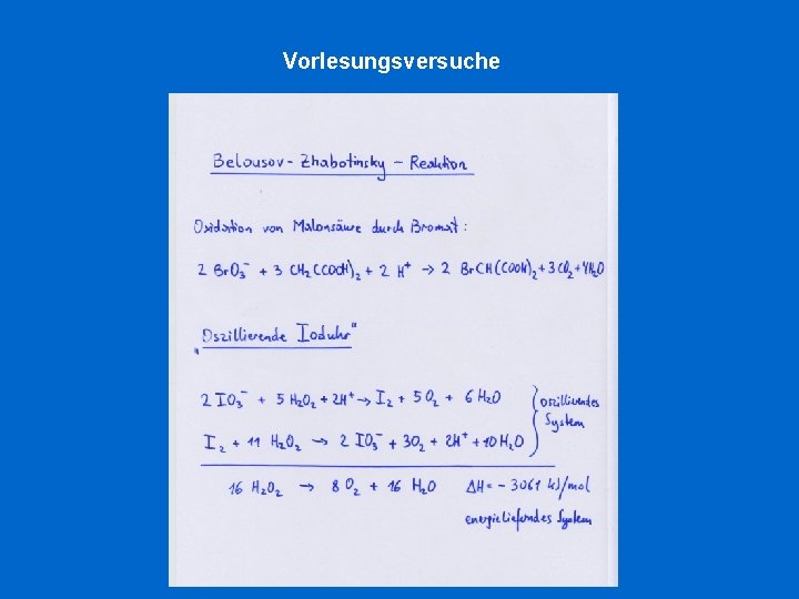 Vorlesungsversuche 