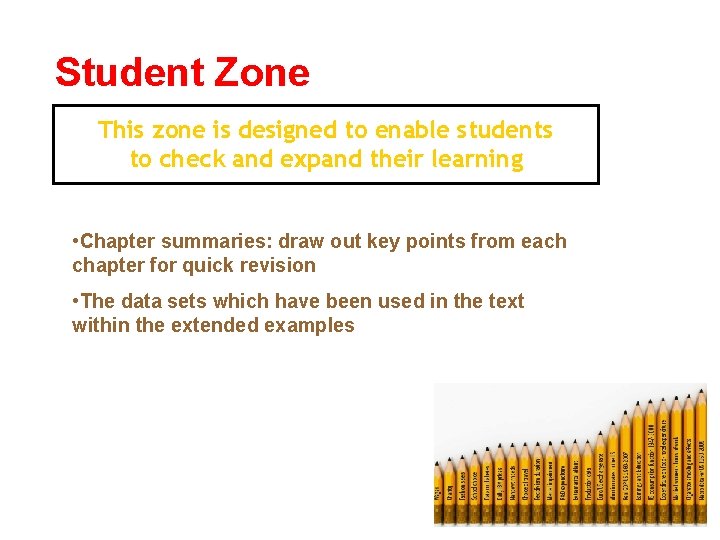 Student Zone This zone is designed to enable students to check and expand their