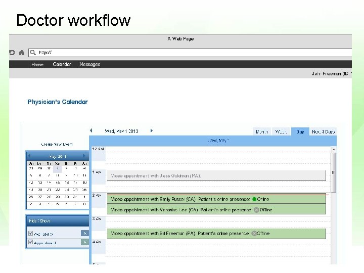 Doctor workflow 