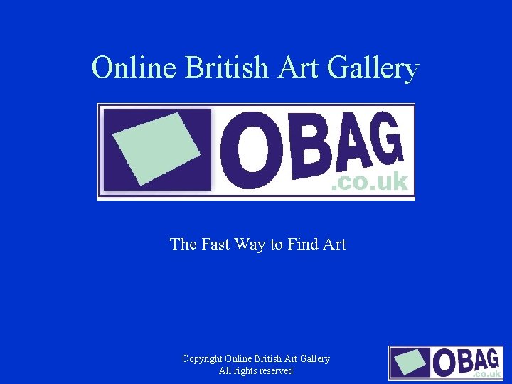 Online British Art Gallery The Fast Way to Find Art Copyright Online British Art