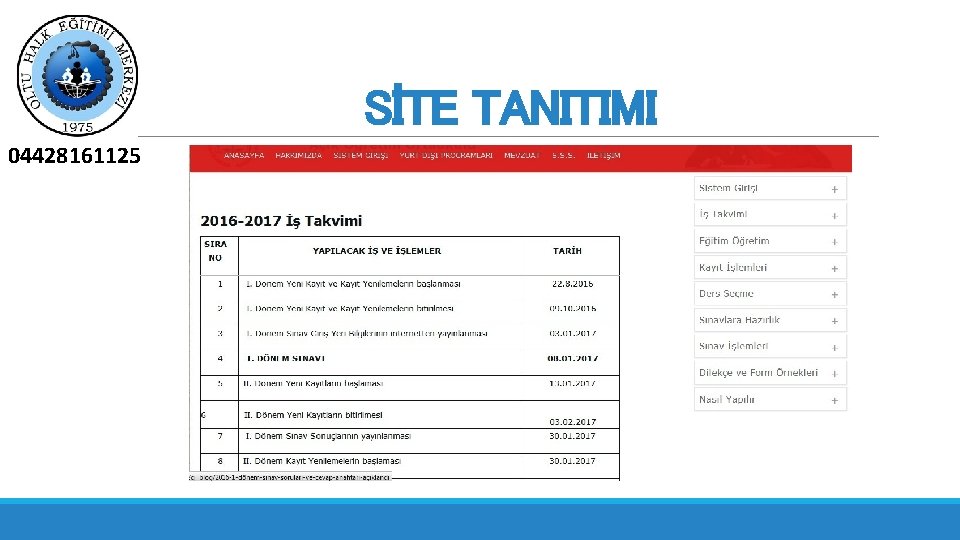 SİTE TANITIMI 04428161125 