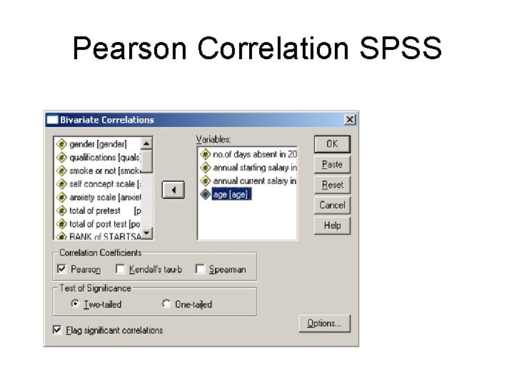 Pearson Correlation SPSS 